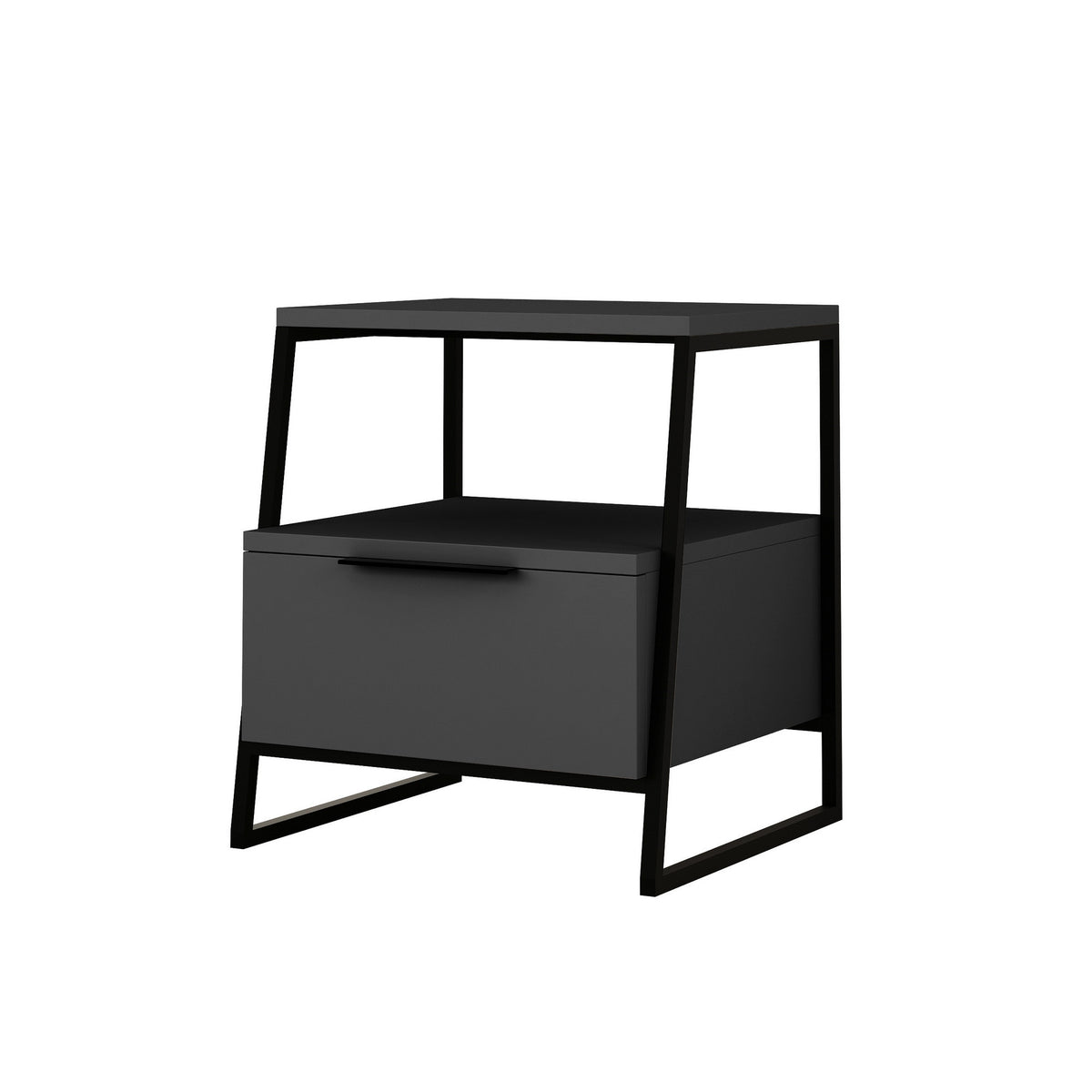 Pal Nachttisch - Anthrazit in Anthrazit präsentiert im Onlineshop von KAQTU Design AG. Nachttisch ist von Hanah Home