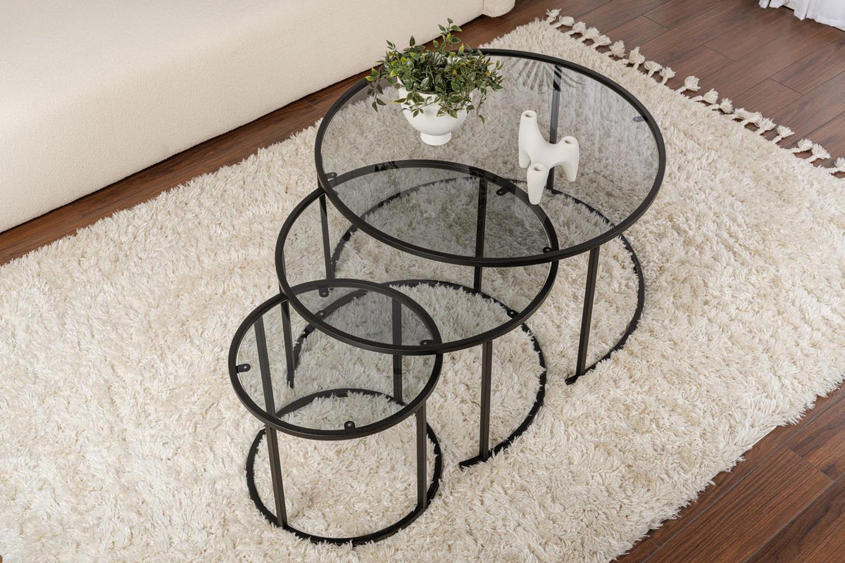 Aurum Sofatisch - Schwarz
 Grau in Schwarz
 Grau präsentiert im Onlineshop von KAQTU Design AG. Couchtisch ist von Nordure