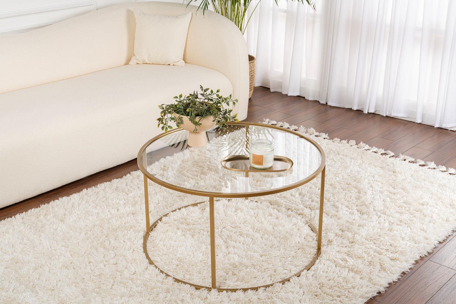 Aurum - 80 - Gold, Transparent in Gold Transparent präsentiert im Onlineshop von KAQTU Design AG. Beistelltisch ist von Nordure