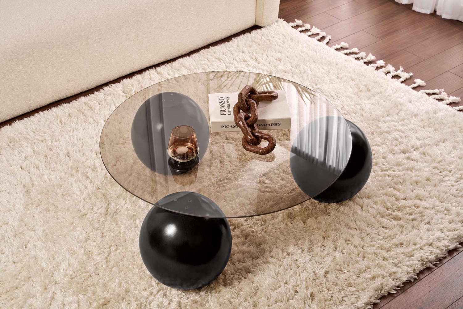 Miro - Black, Bronze in Schwarz
 Bronze präsentiert im Onlineshop von KAQTU Design AG. Beistelltisch ist von Nordure