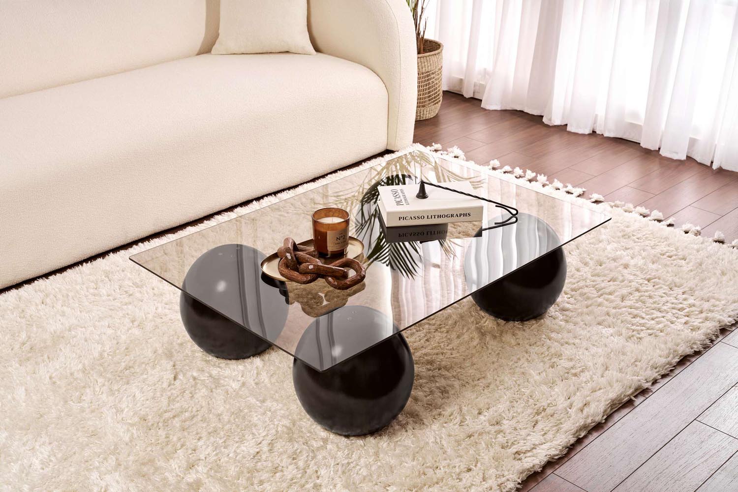 Sera - Black, Bronze in Schwarz
 Bronze präsentiert im Onlineshop von KAQTU Design AG. Beistelltisch ist von Nordure