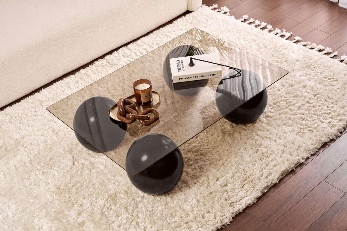 Sera Sofatisch - Schwarz
 Bronze in Schwarz / Bronze präsentiert im Onlineshop von KAQTU Design AG. Couchtisch ist von Nordure