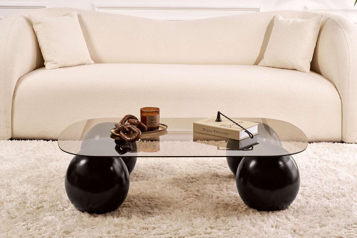 Evara Sofatisch - Schwarz
 Bronze in Schwarz / Bronze präsentiert im Onlineshop von KAQTU Design AG. Couchtisch ist von Nordure