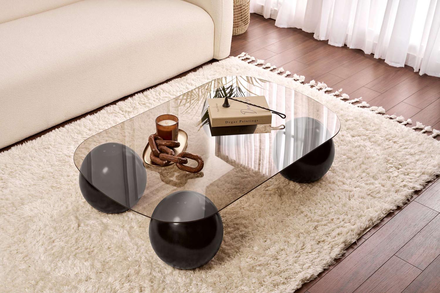 Evara - Black, Bronze in Schwarz
 Bronze präsentiert im Onlineshop von KAQTU Design AG. Beistelltisch ist von Nordure