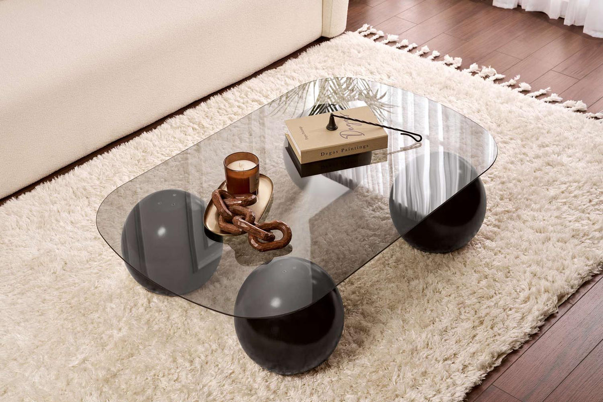 Evara Sofatisch - Schwarz
 Grau in Schwarz / Grau präsentiert im Onlineshop von KAQTU Design AG. Couchtisch ist von Nordure