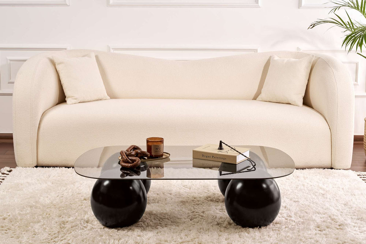Evara Sofatisch - Schwarz
 Grau in Schwarz / Grau präsentiert im Onlineshop von KAQTU Design AG. Couchtisch ist von Nordure