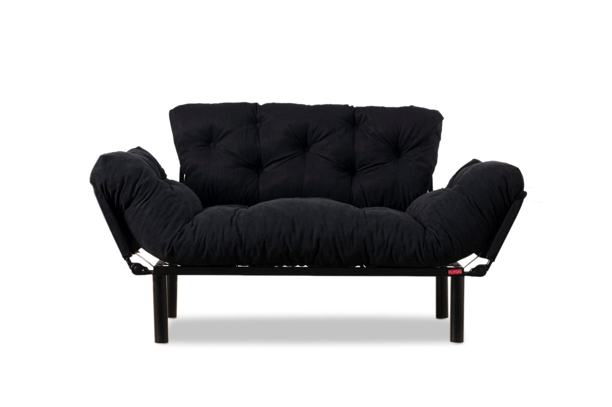 Nitta - Black in Schwarz präsentiert im Onlineshop von KAQTU Design AG. Bettsofa ist von Atelier Del Sofa