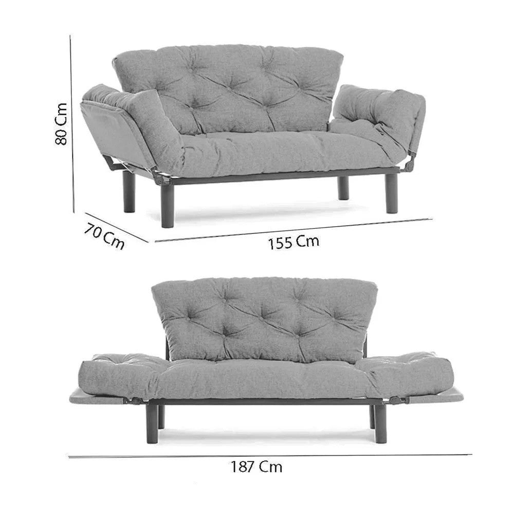 Nitta - Maroon in Maroons präsentiert im Onlineshop von KAQTU Design AG. Bettsofa ist von Atelier Del Sofa