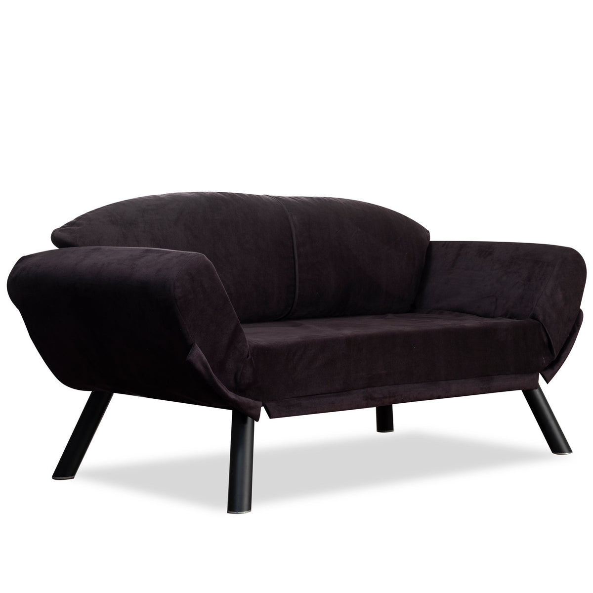 Genzo Bettsofa - Schwarz in Schwarz präsentiert im Onlineshop von KAQTU Design AG. Bettsofa ist von Atelier Del Sofa