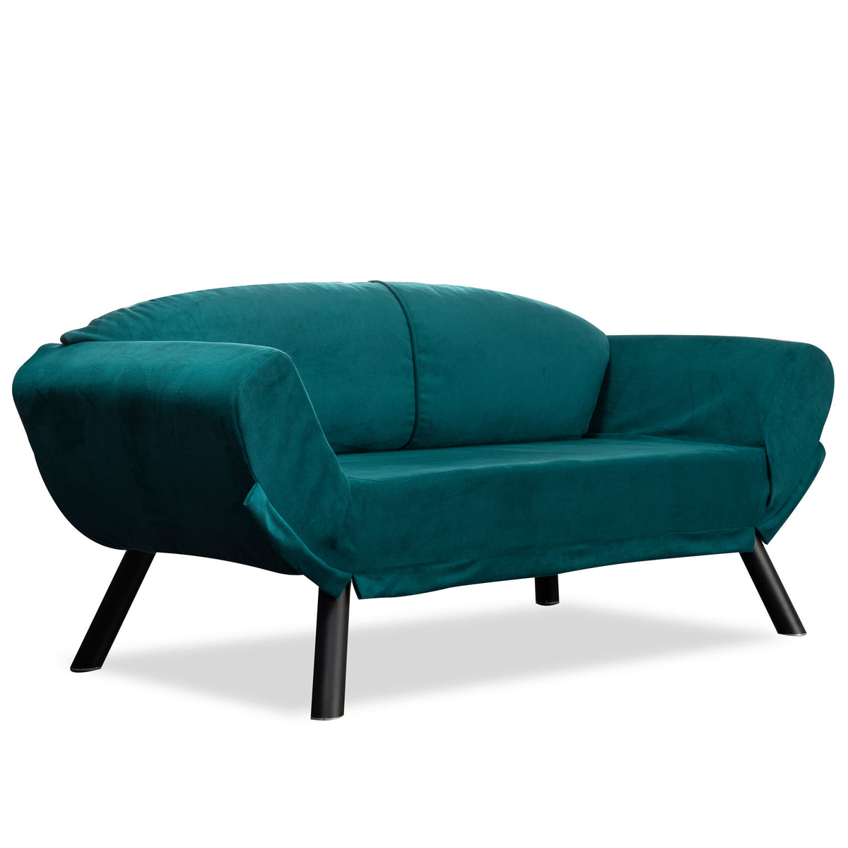 Genzo Bettsofa - Petrol Blau in Petrol Blau präsentiert im Onlineshop von KAQTU Design AG. Bettsofa ist von Atelier Del Sofa