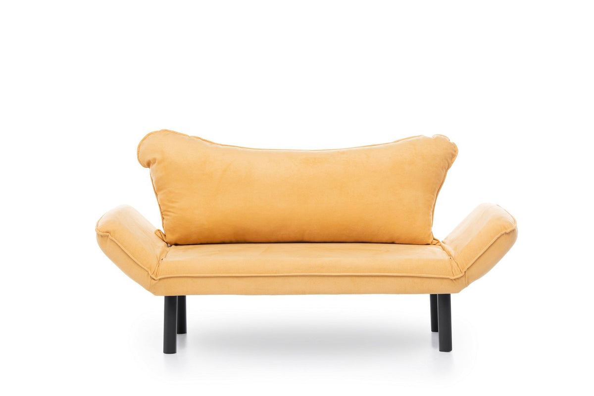 Chatto Bettsofa - Senf in Senf präsentiert im Onlineshop von KAQTU Design AG. Bettsofa ist von Atelier Del Sofa