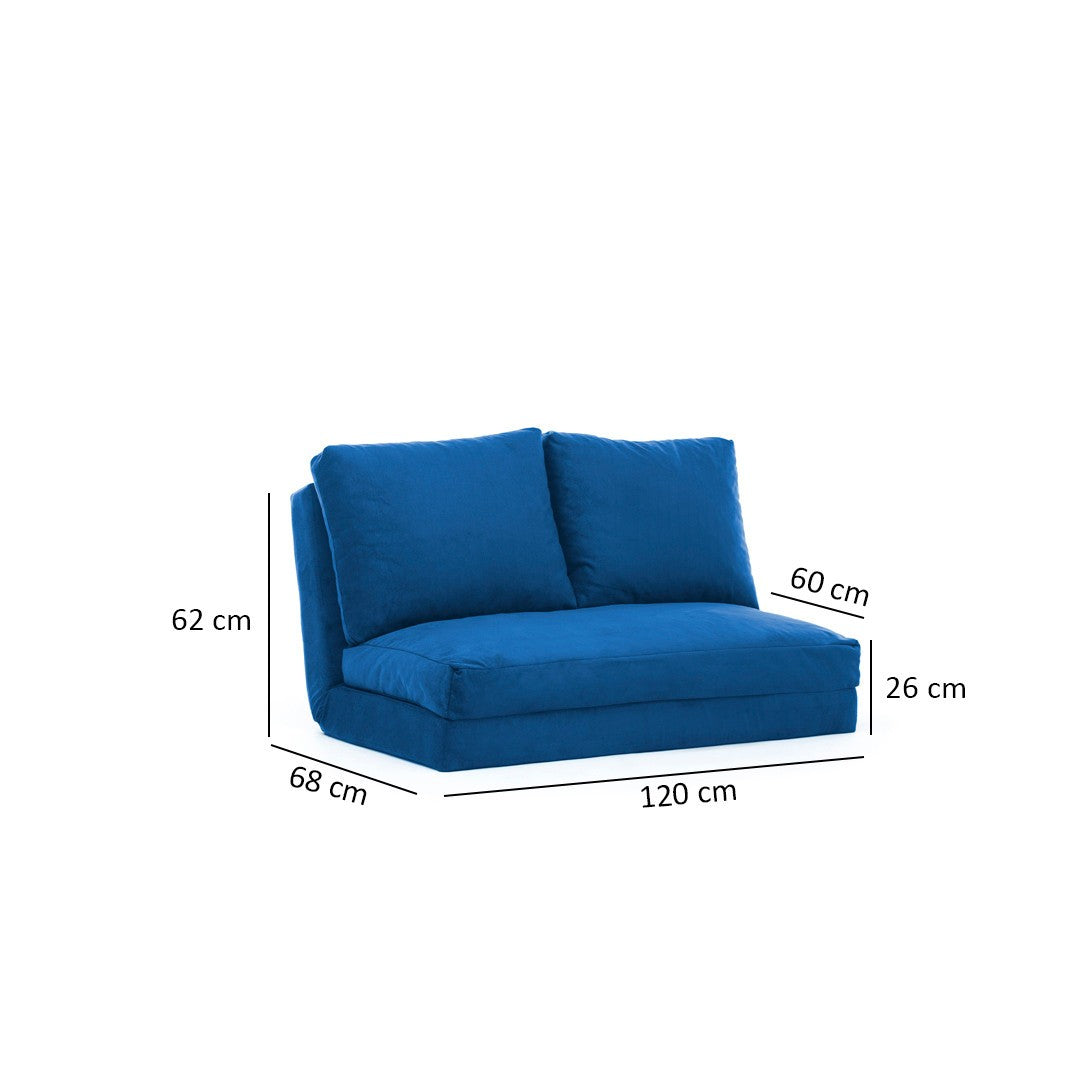 Taida Bettsofa - Blau in Blau präsentiert im Onlineshop von KAQTU Design AG. Bettsofa ist von Atelier Del Sofa