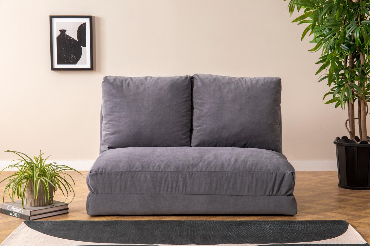 Taida - Grey in Grau präsentiert im Onlineshop von KAQTU Design AG. Bettsofa ist von Atelier Del Sofa