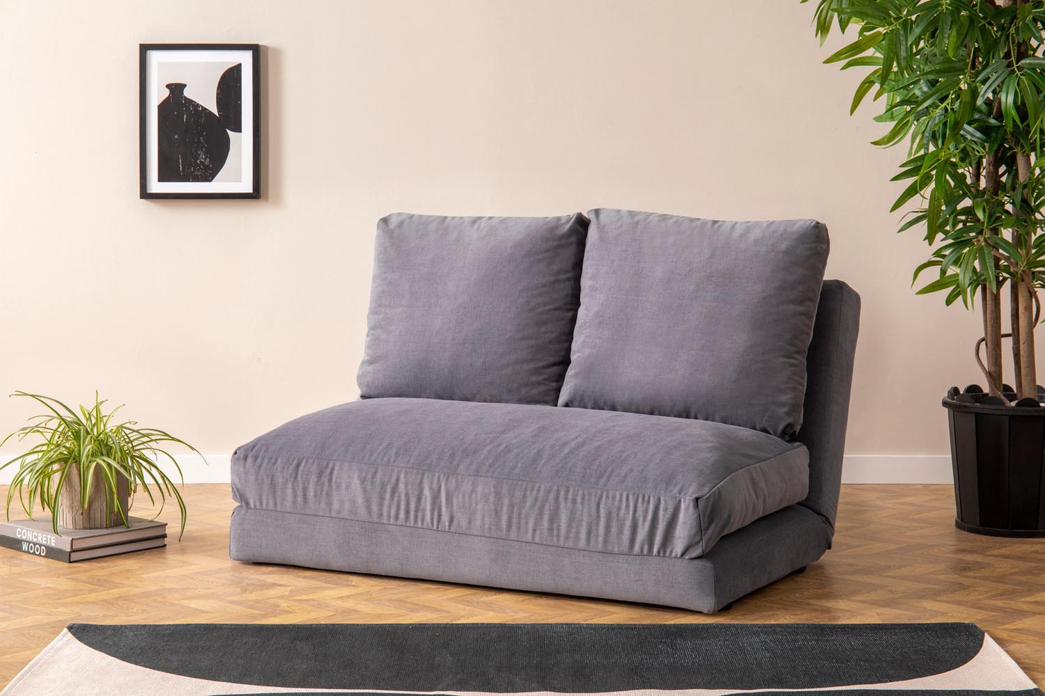 Taida - Grey in Grau präsentiert im Onlineshop von KAQTU Design AG. Bettsofa ist von Atelier Del Sofa