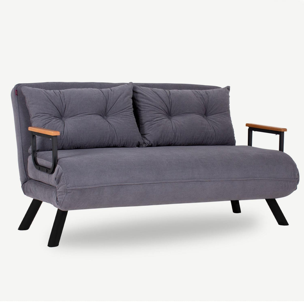 Sando 2 Bettsofa - Grau in Grau präsentiert im Onlineshop von KAQTU Design AG. Bettsofa ist von Atelier Del Sofa