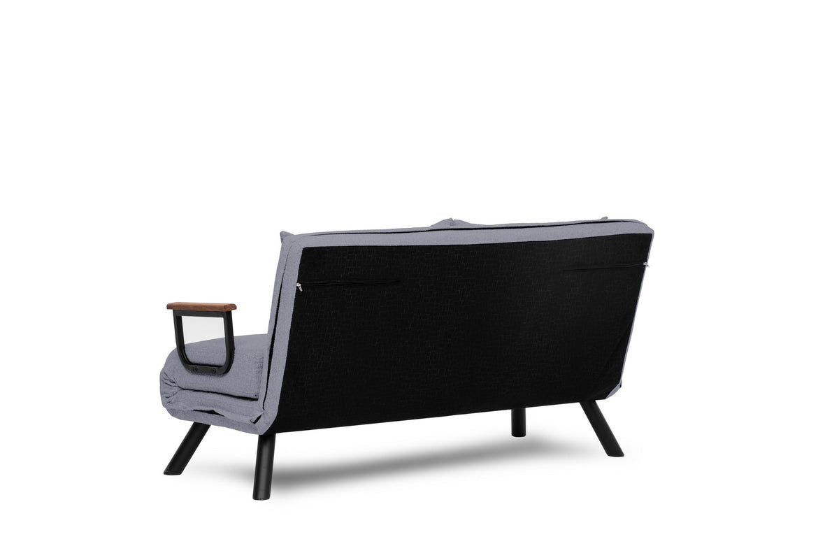 Sando 2 Bettsofa - Grau in Grau präsentiert im Onlineshop von KAQTU Design AG. Bettsofa ist von Atelier Del Sofa