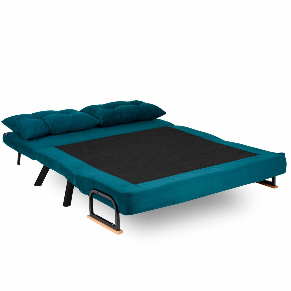Sando 2 Bettsofa - Petrolgrün in Petrolgrün präsentiert im Onlineshop von KAQTU Design AG. Bettsofa ist von Atelier Del Sofa