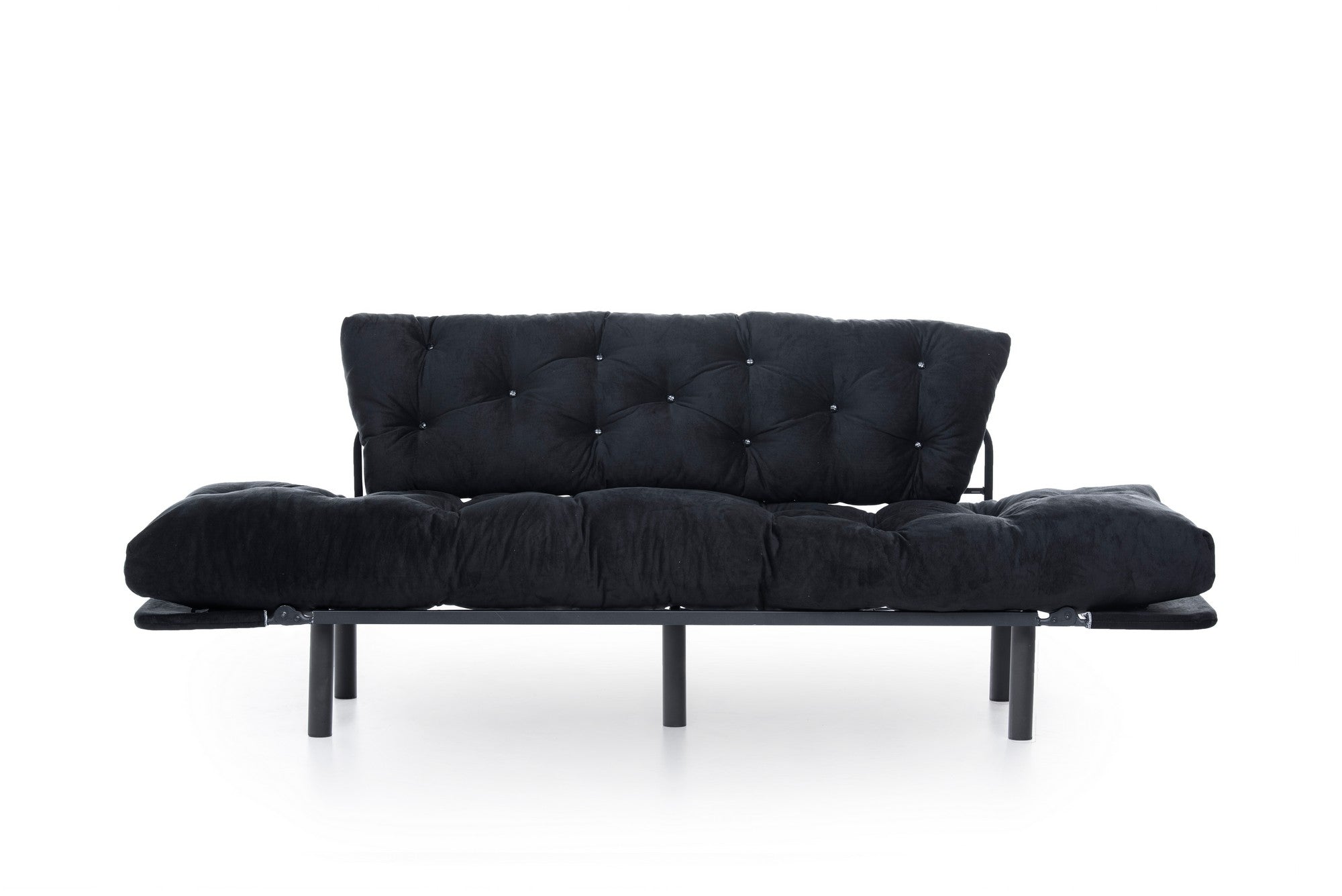 Nitta Triple - Black in Schwarz präsentiert im Onlineshop von KAQTU Design AG. Bettsofa ist von Atelier Del Sofa