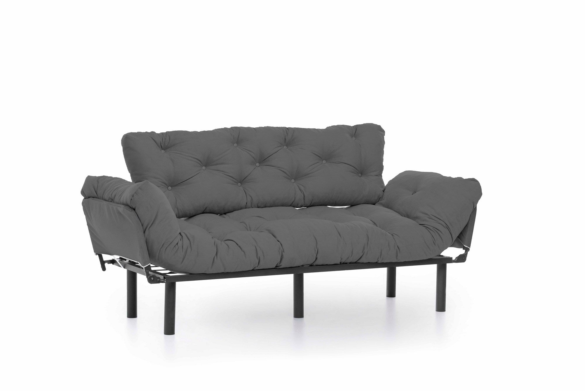 Nitta Triple - Grey in Grau präsentiert im Onlineshop von KAQTU Design AG. Bettsofa ist von Atelier Del Sofa