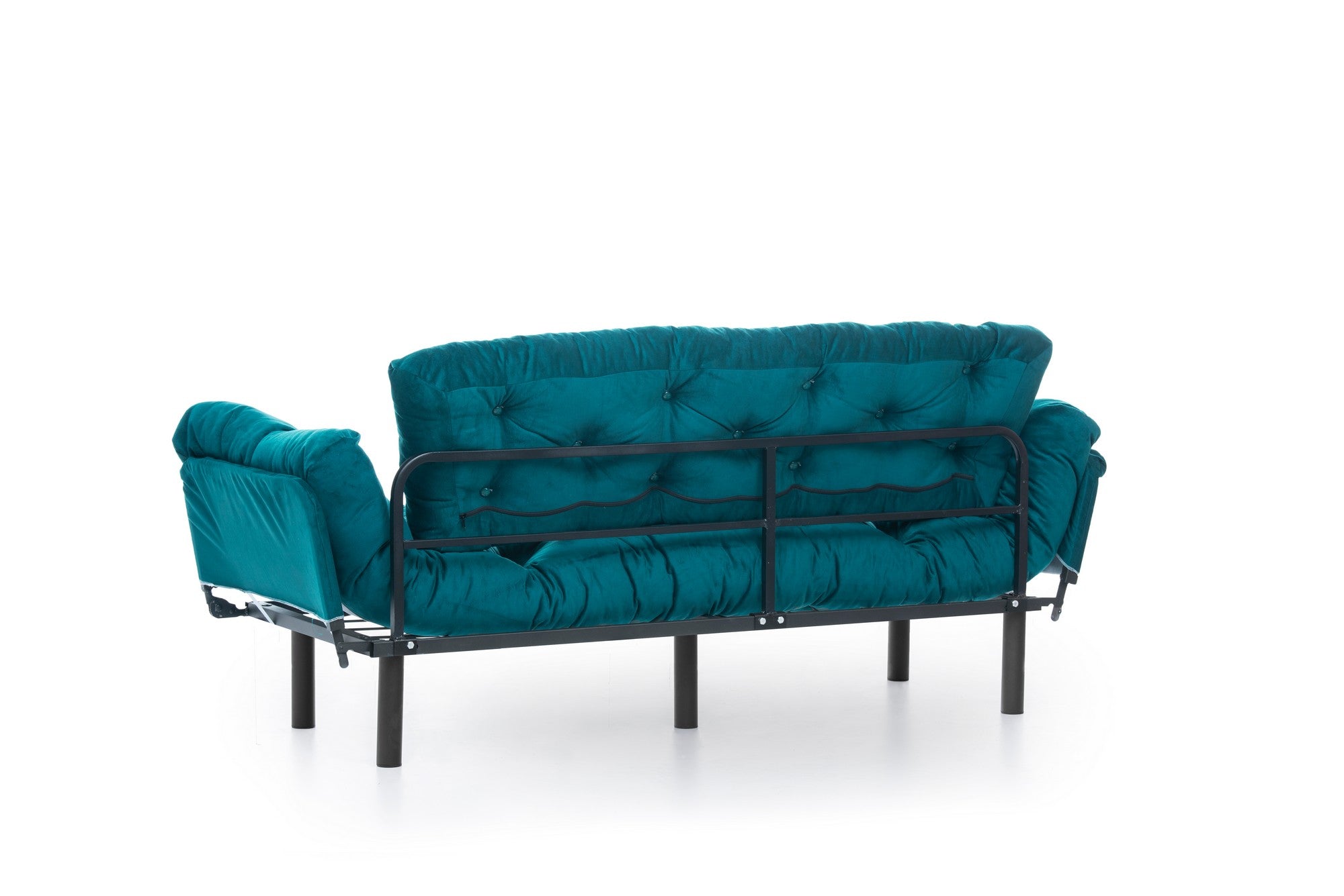 Nitta Triple - Petrol Green in Petrolgrün präsentiert im Onlineshop von KAQTU Design AG. Bettsofa ist von Atelier Del Sofa