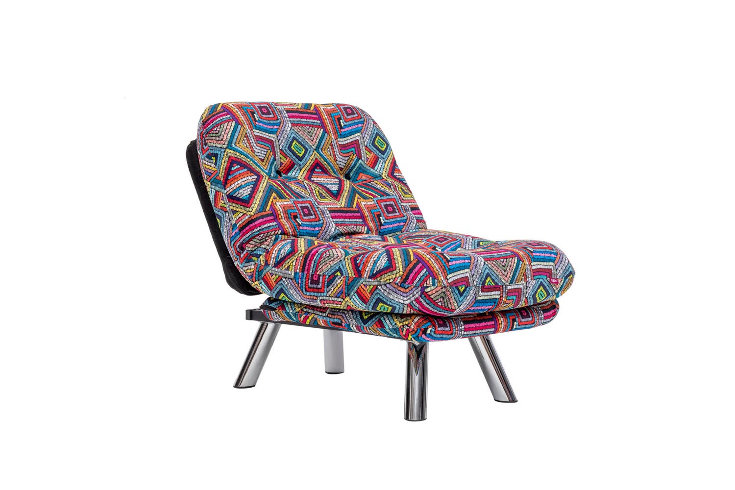 Misa Small Solo - Patchwork in Mehrfarbig präsentiert im Onlineshop von KAQTU Design AG. Bettsofa ist von Atelier Del Sofa