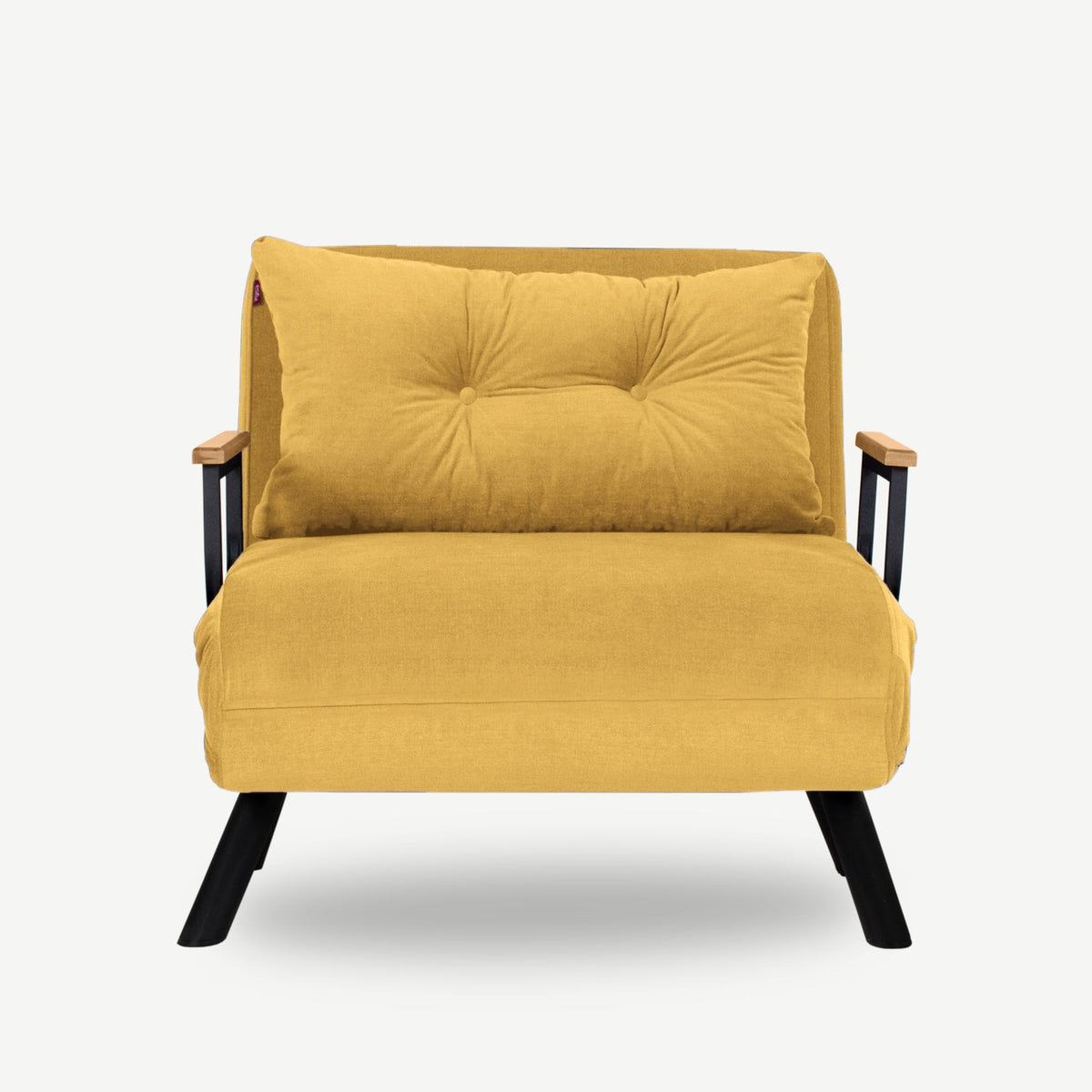Sando Single Bettsofa - Senf in Senf präsentiert im Onlineshop von KAQTU Design AG. Bettsessel ist von Atelier Del Sofa