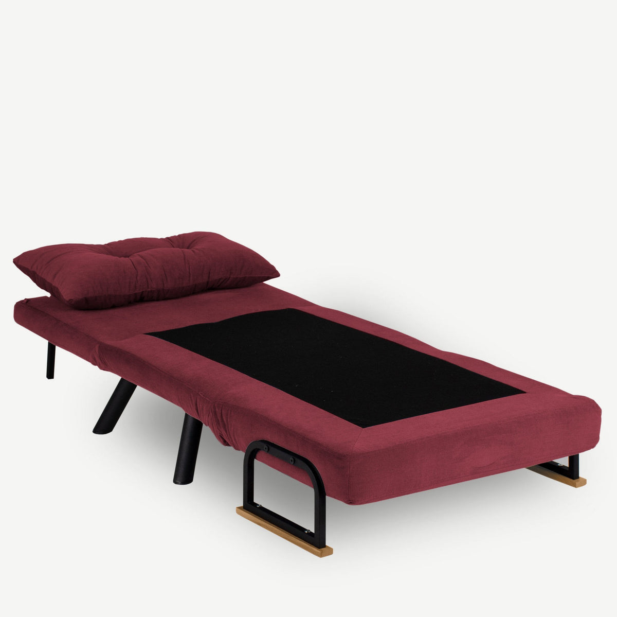 Sando Single Bettsofa - Maroons in Maroons präsentiert im Onlineshop von KAQTU Design AG. Bettsessel ist von Atelier Del Sofa