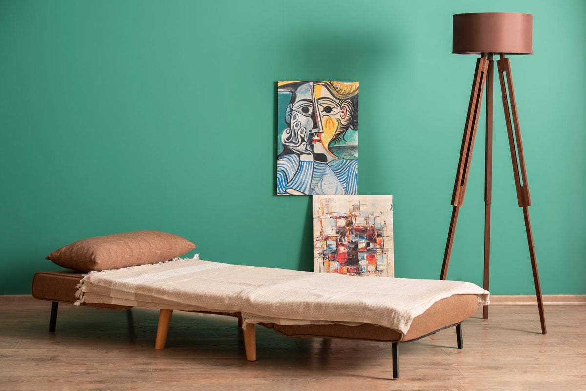 Folde Single Bettsofa - Braun in Braun präsentiert im Onlineshop von KAQTU Design AG. Bettsessel ist von Atelier Del Sofa