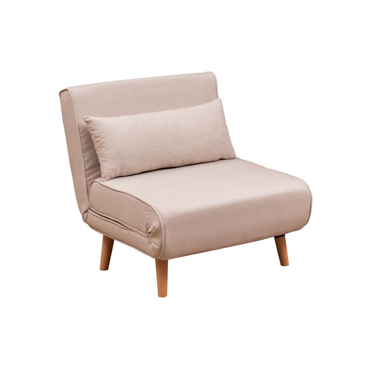 Folde Single Bettsofa - Sahne in Sahne präsentiert im Onlineshop von KAQTU Design AG. Bettsessel ist von Atelier Del Sofa