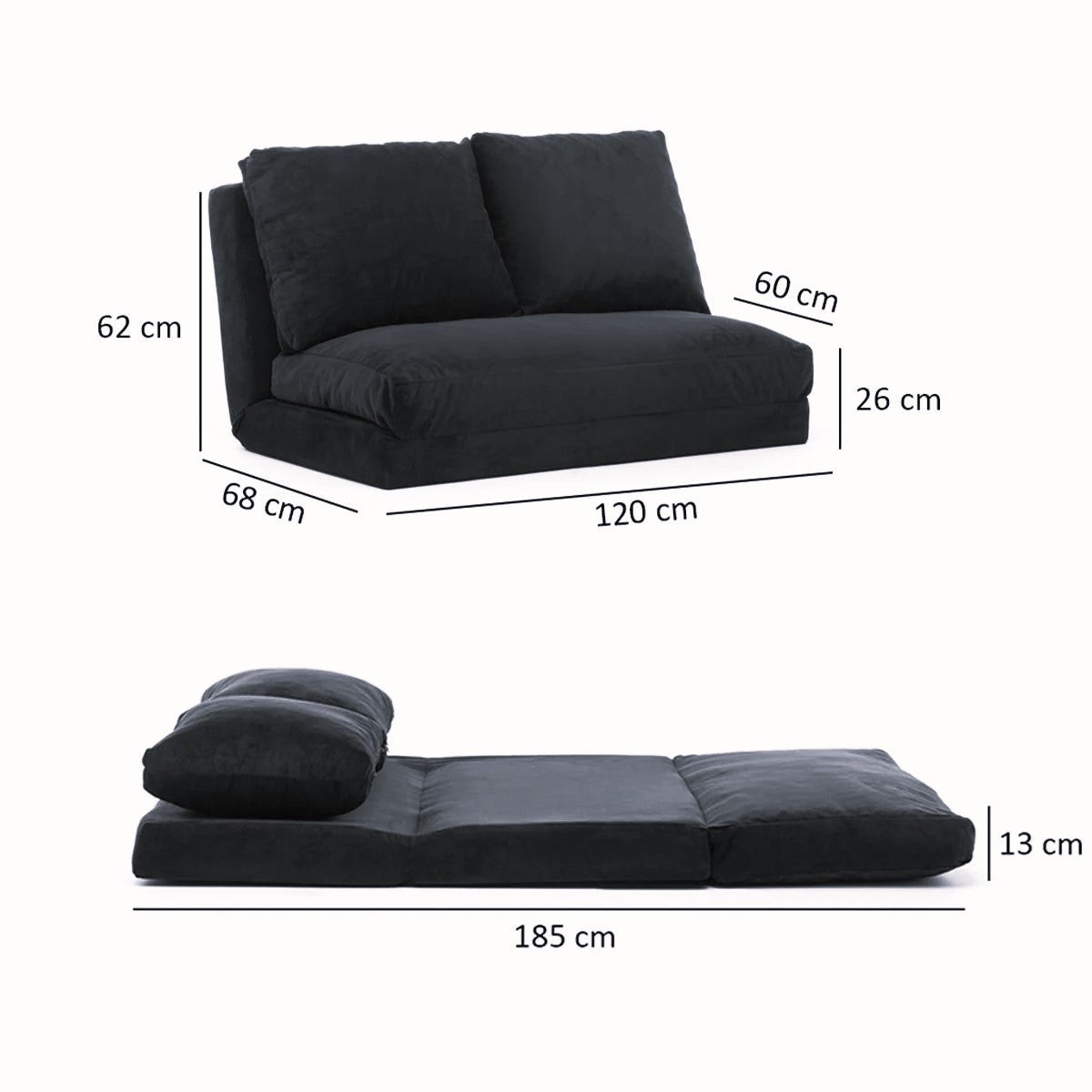 Taida Bettsofa - Mehrfarbig in Mehrfarbig präsentiert im Onlineshop von KAQTU Design AG. Bettsofa ist von Atelier Del Sofa