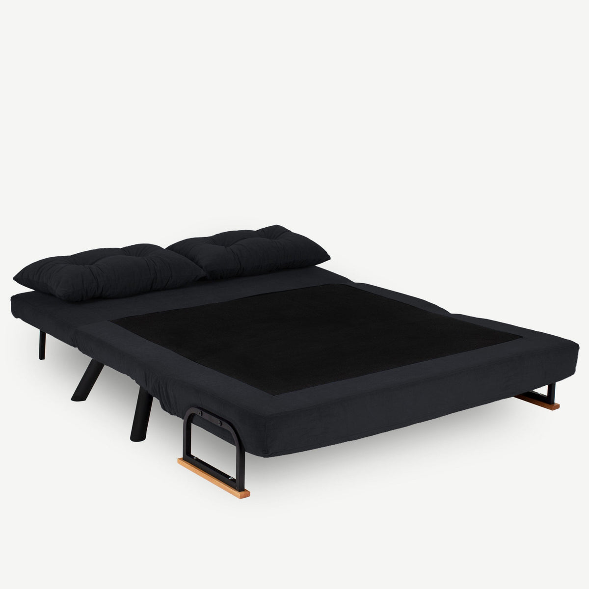 Sando 2 Bettsofa - Schwarz in Schwarz präsentiert im Onlineshop von KAQTU Design AG. Bettsofa ist von Atelier Del Sofa