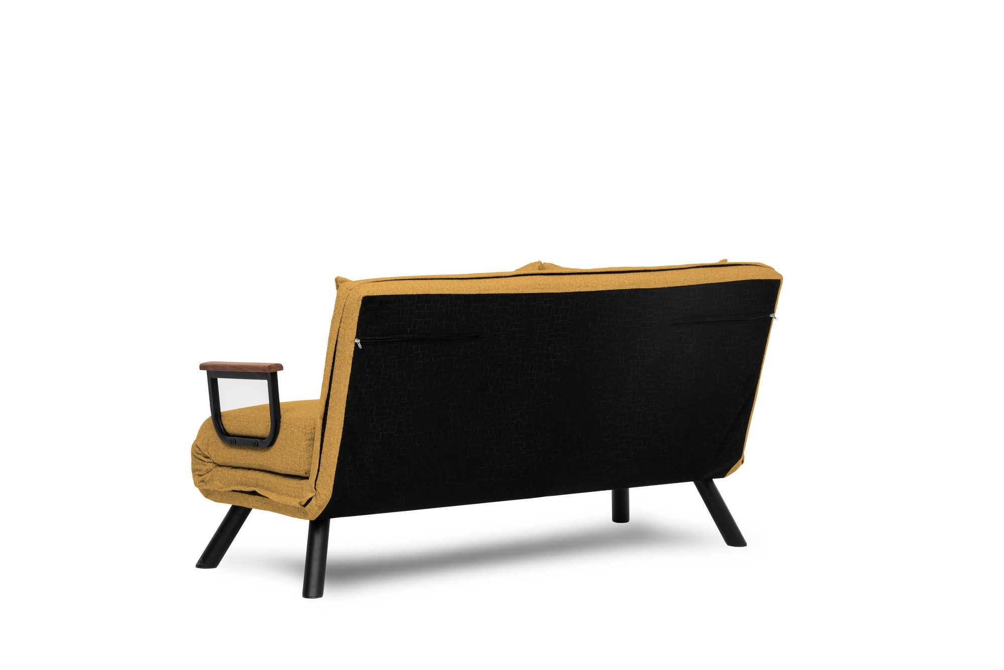 Sando 2-Seater - Mustard in Senf präsentiert im Onlineshop von KAQTU Design AG. Bettsofa ist von Atelier Del Sofa