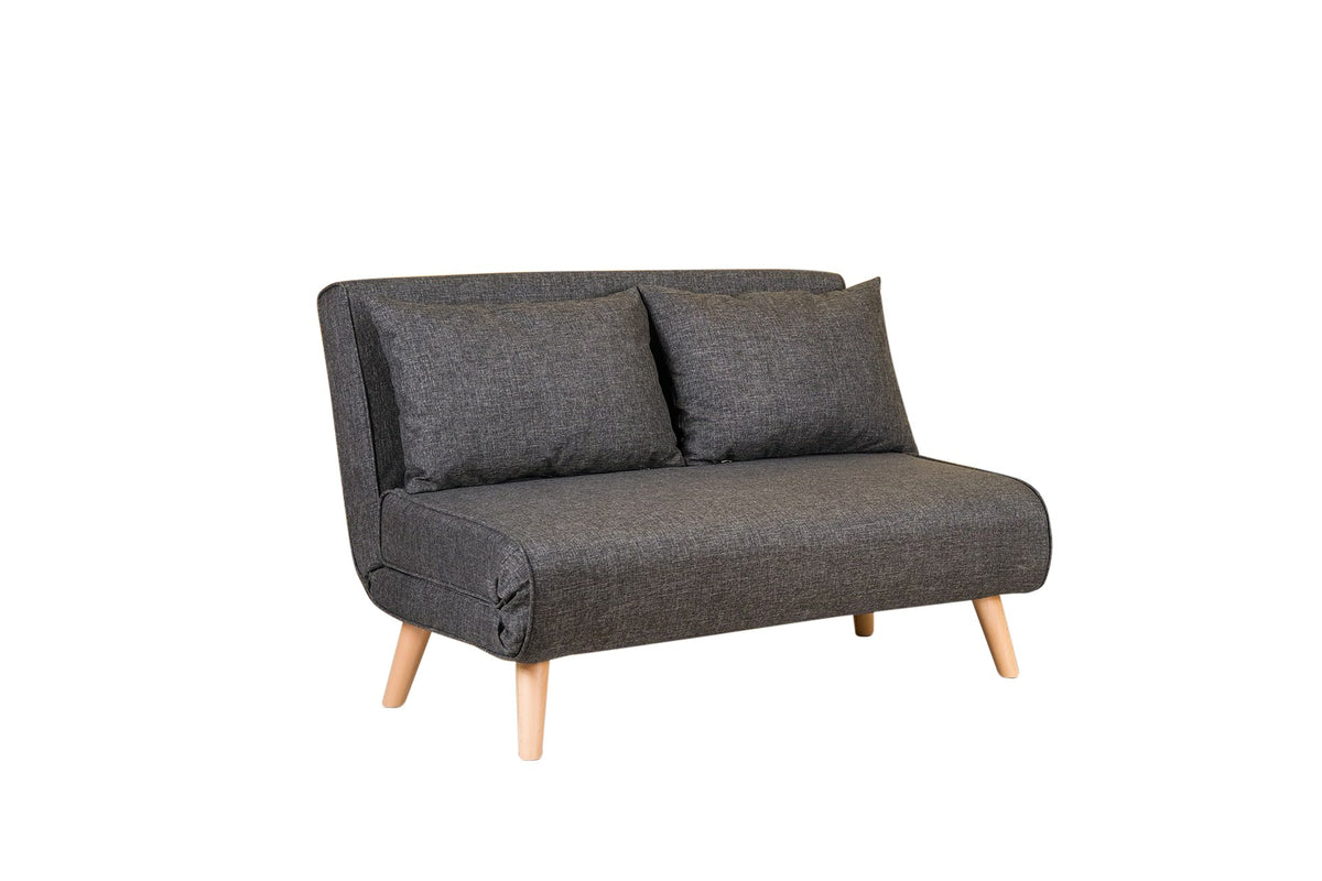 Folde 2 Bettsofa - Dunkelgrau in Dunkelgrau präsentiert im Onlineshop von KAQTU Design AG. Bettsofa ist von Atelier Del Sofa