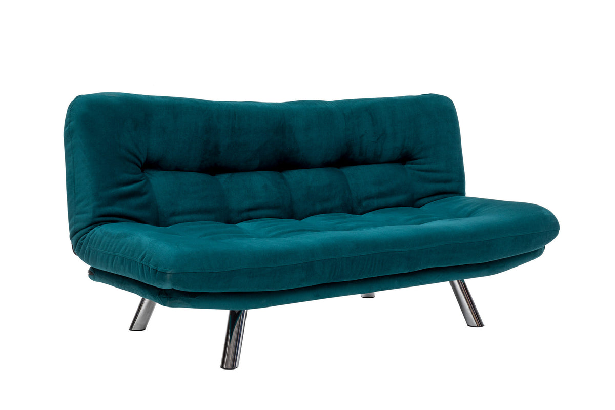 Misa Small Sofabed Bettsofa - Petrolgrün in Petrolgrün präsentiert im Onlineshop von KAQTU Design AG. Bettsofa ist von Atelier Del Sofa