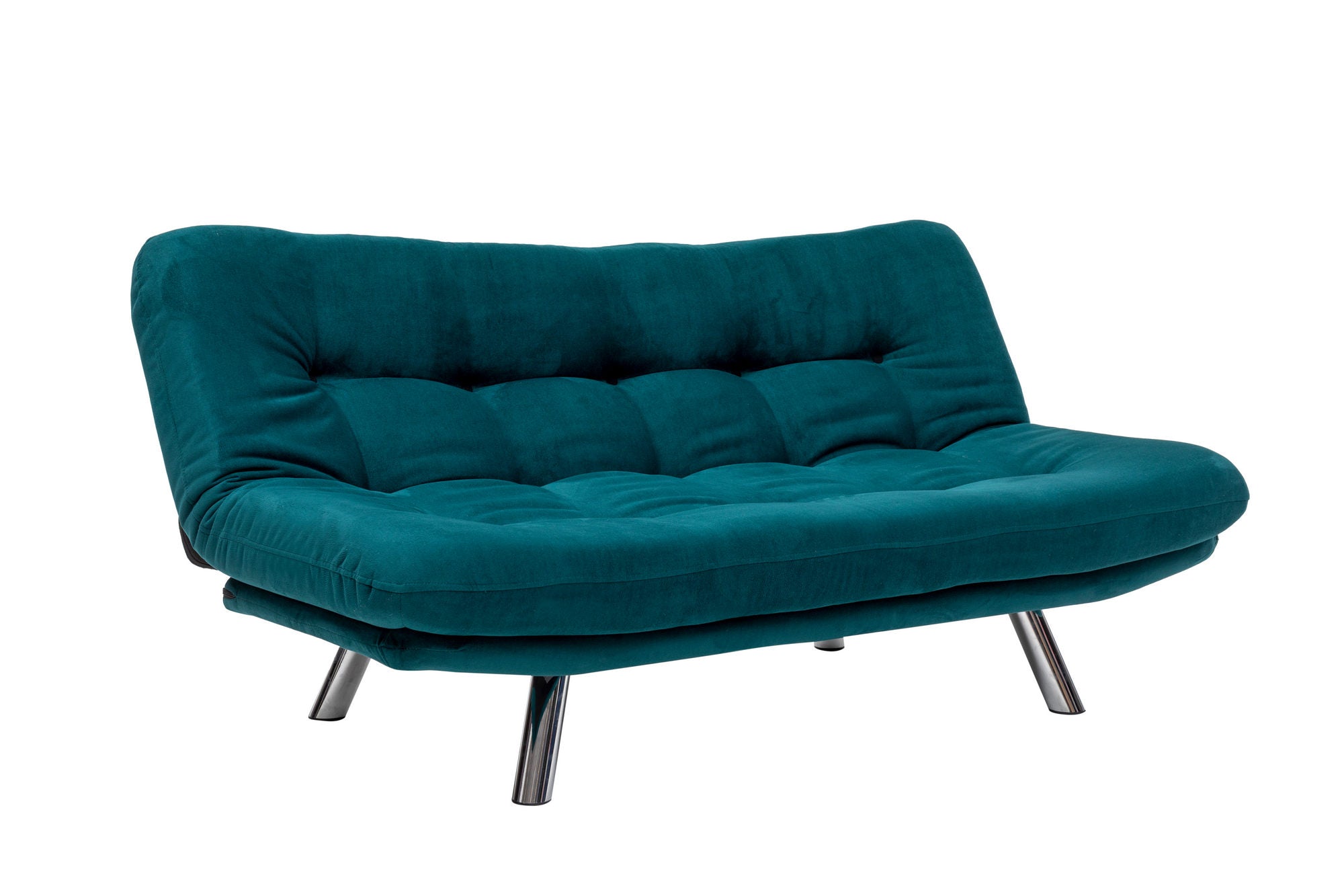 Misa Small Sofabed - Petrol Green in Petrolgrün präsentiert im Onlineshop von KAQTU Design AG. Bettsofa ist von Atelier Del Sofa