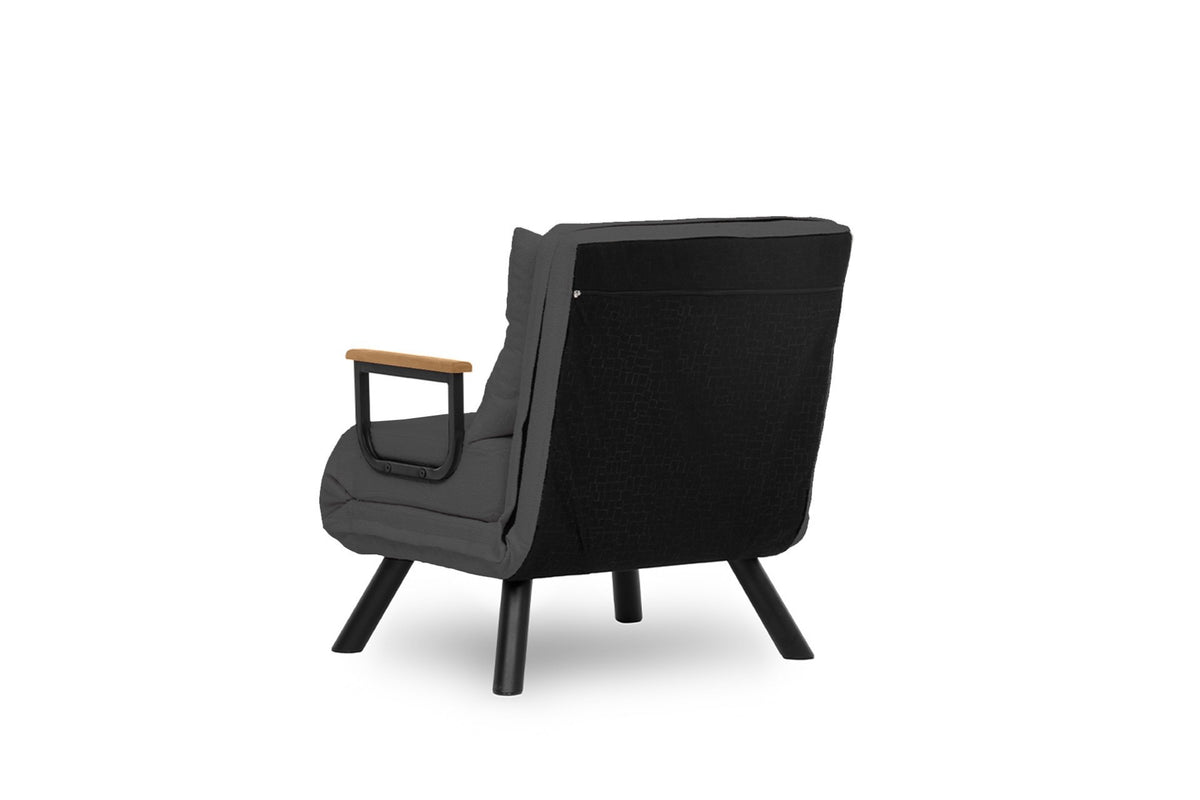 Sando Single Bettsofa - Hellgrau in Hellgrau präsentiert im Onlineshop von KAQTU Design AG. Bettsessel ist von Atelier Del Sofa
