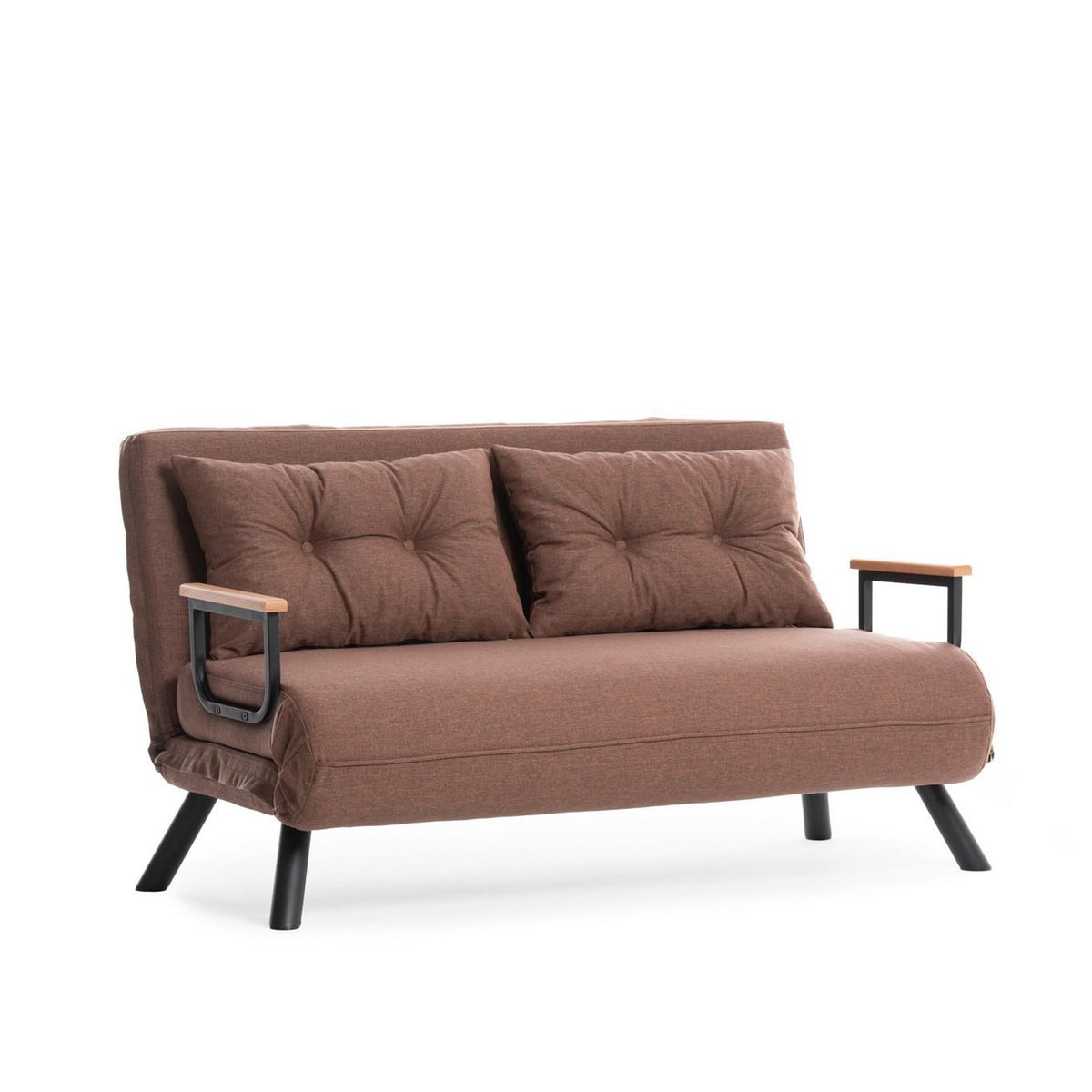 Sando 2 Bettsofa - Hellbraun in Hellbraun präsentiert im Onlineshop von KAQTU Design AG. Bettsofa ist von Atelier Del Sofa
