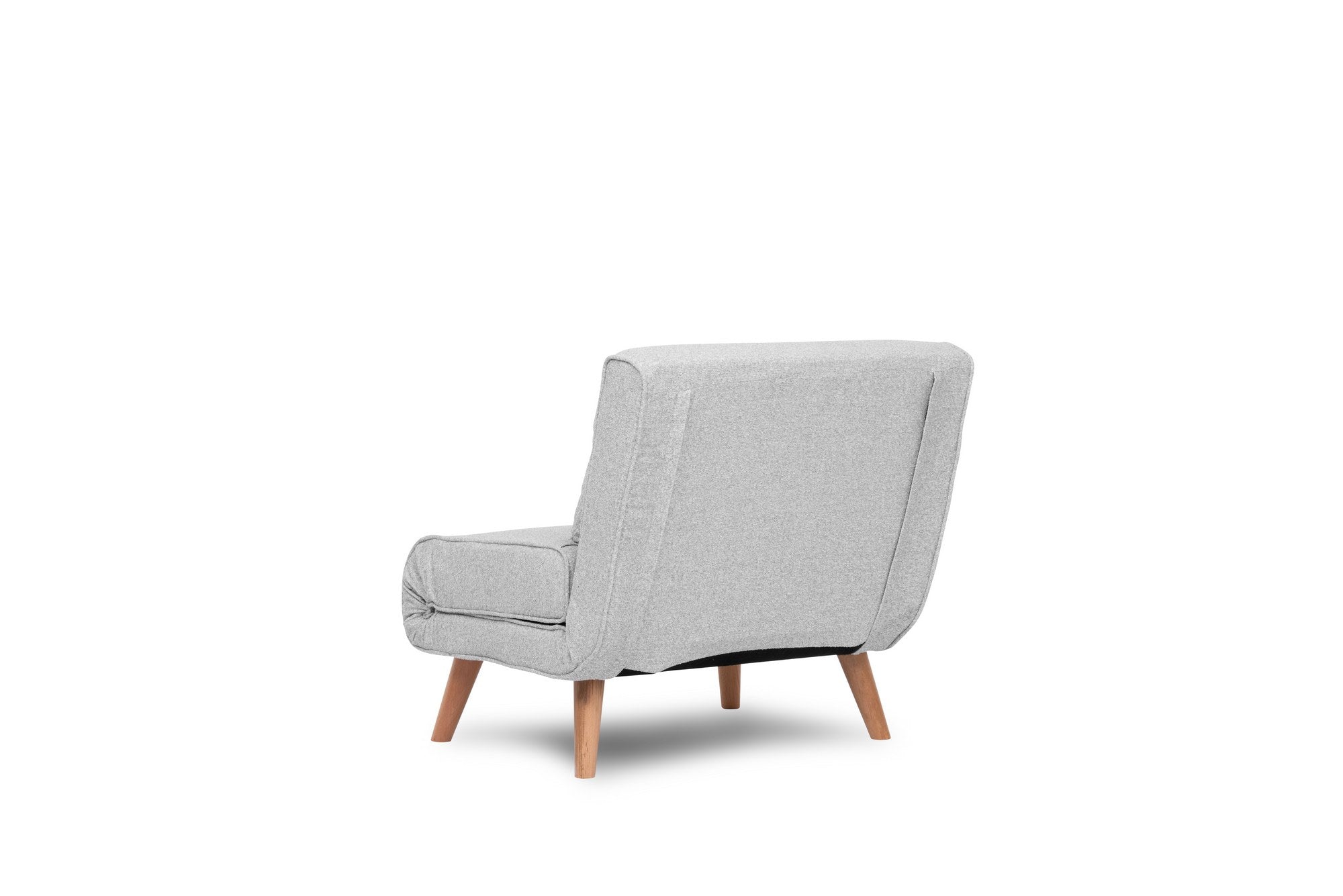 Folde Single - Teddy Fabric - Grey in Grau präsentiert im Onlineshop von KAQTU Design AG. Bettsofa ist von Atelier Del Sofa