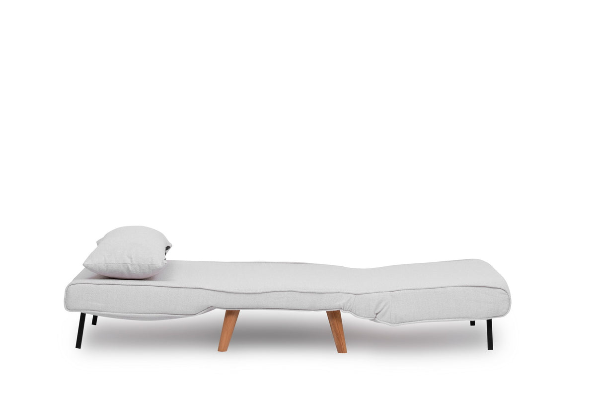 Folde Single Bettsofa - Weiss in Weiss präsentiert im Onlineshop von KAQTU Design AG. Bettsessel ist von Atelier Del Sofa