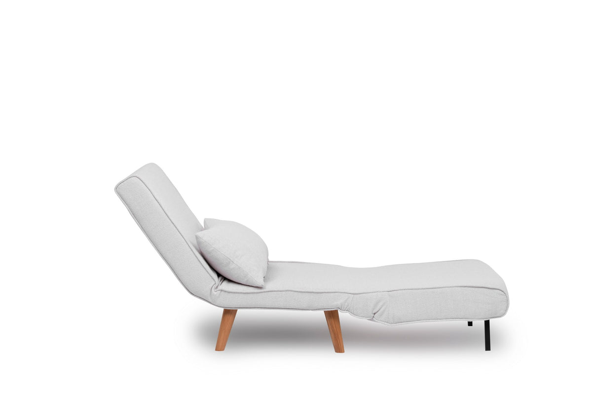 Folde Single Bettsofa - Weiss in Weiss präsentiert im Onlineshop von KAQTU Design AG. Bettsessel ist von Atelier Del Sofa