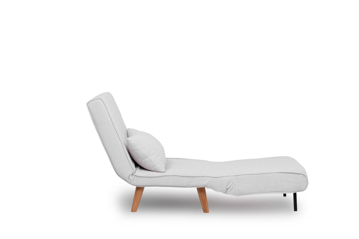 Folde Single Bettsofa - Weiss in Weiss präsentiert im Onlineshop von KAQTU Design AG. Bettsessel ist von Atelier Del Sofa