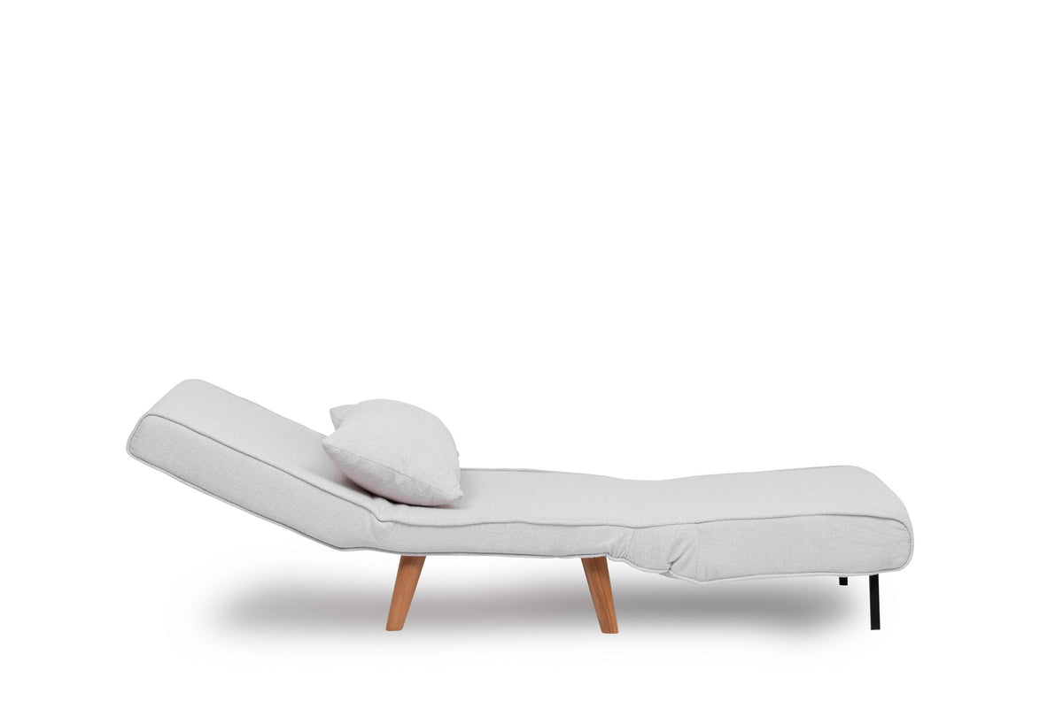 Folde Single Bettsofa - Weiss in Weiss präsentiert im Onlineshop von KAQTU Design AG. Bettsessel ist von Atelier Del Sofa