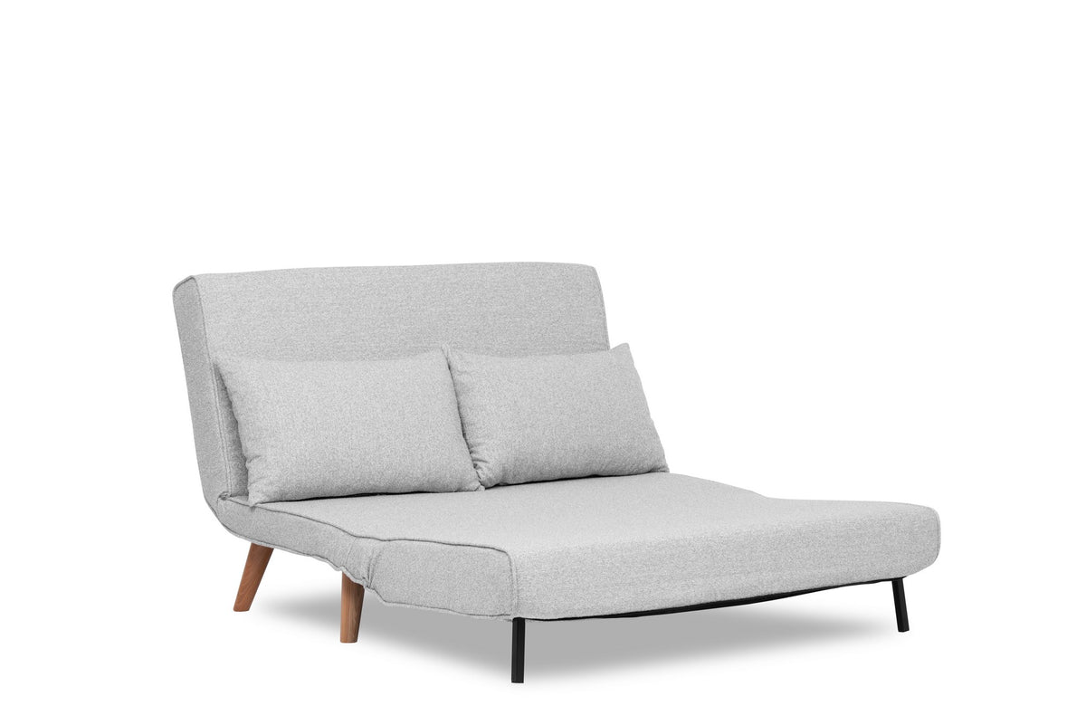 Folde 2 Bettsofa - Grau in Grau präsentiert im Onlineshop von KAQTU Design AG. Bettsofa ist von Atelier Del Sofa