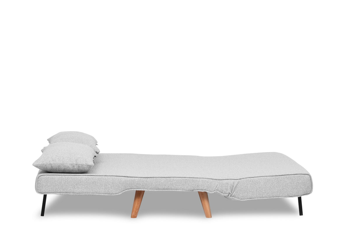 Folde 2 Bettsofa - Grau in Grau präsentiert im Onlineshop von KAQTU Design AG. Bettsofa ist von Atelier Del Sofa