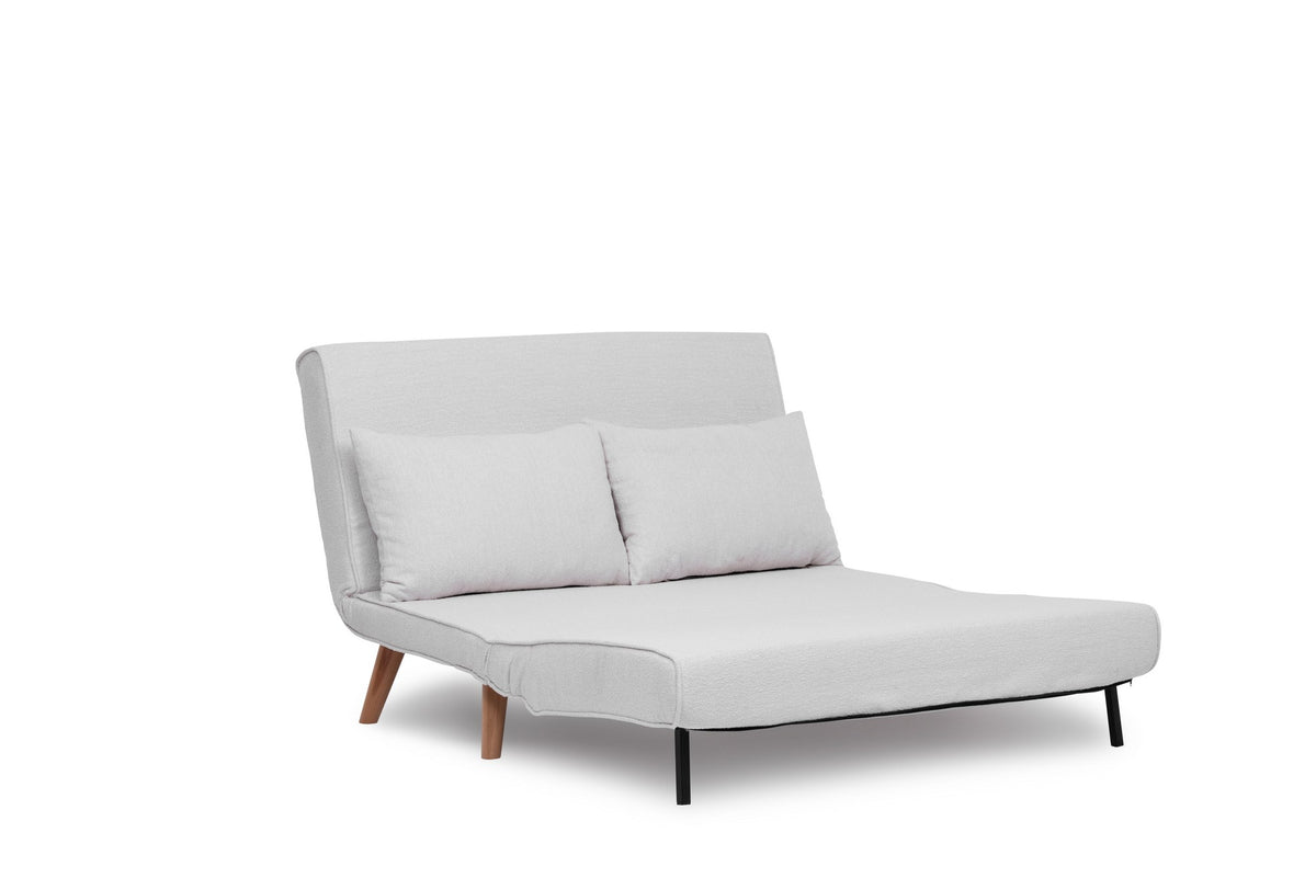 Folde 2 Bettsofa - Weiss in Weiss präsentiert im Onlineshop von KAQTU Design AG. Bettsofa ist von Atelier Del Sofa