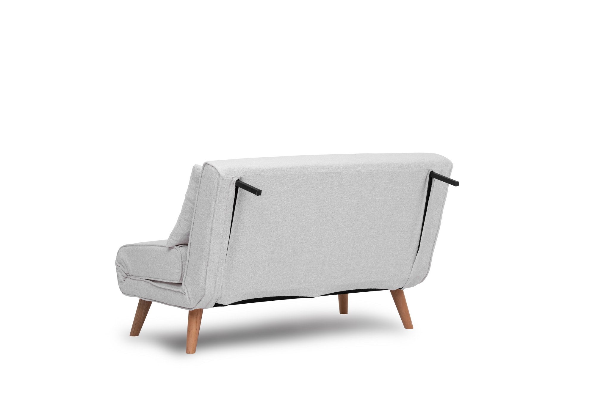 Folde 2-Seater - Teddy Fabric - White in Weiss präsentiert im Onlineshop von KAQTU Design AG. Bettsofa ist von Atelier Del Sofa