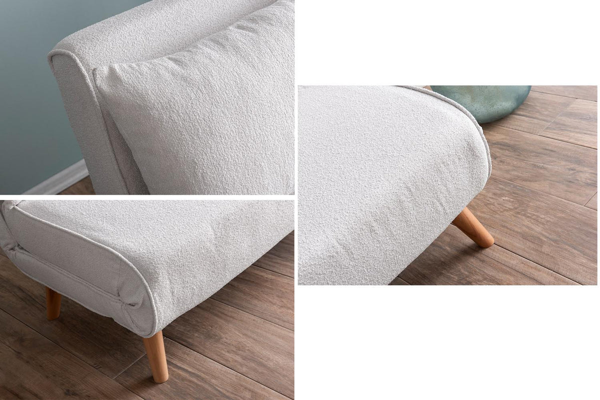 Folde 2 Bettsofa - Weiss in Weiss präsentiert im Onlineshop von KAQTU Design AG. Bettsofa ist von Atelier Del Sofa