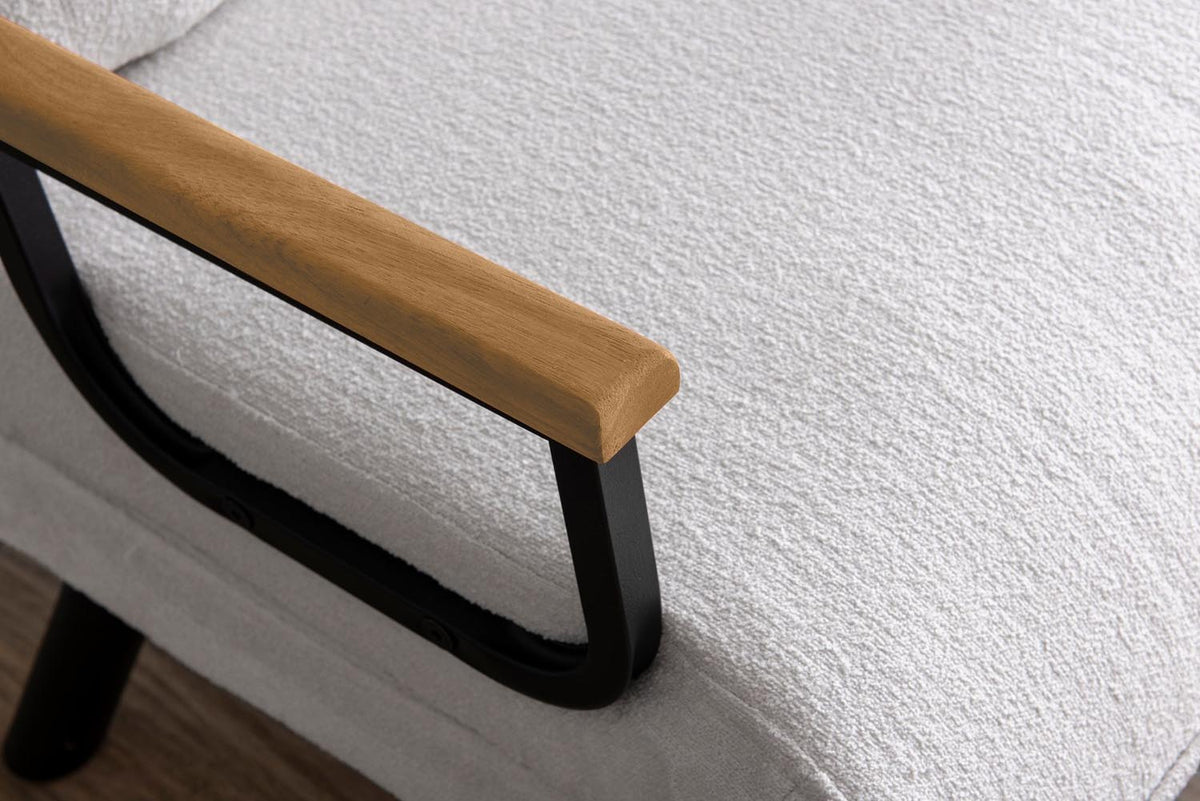 Sando Single Bettsofa - Weiss in Weiss präsentiert im Onlineshop von KAQTU Design AG. Bettsessel ist von Atelier Del Sofa