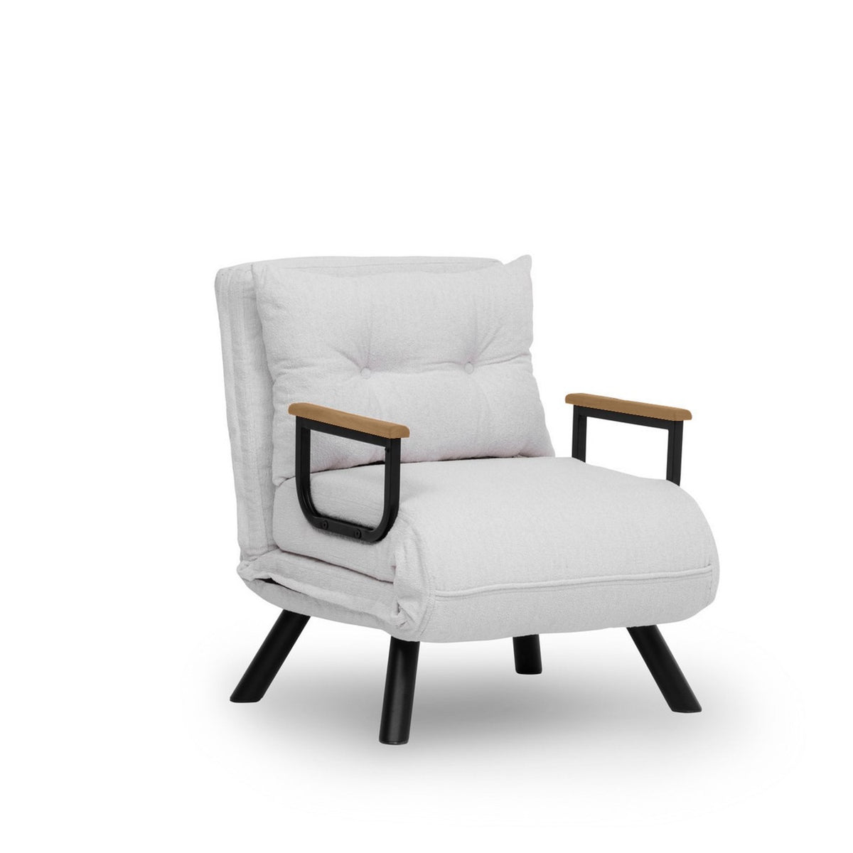 Sando Single Bettsofa - Weiss in Weiss präsentiert im Onlineshop von KAQTU Design AG. Bettsessel ist von Atelier Del Sofa