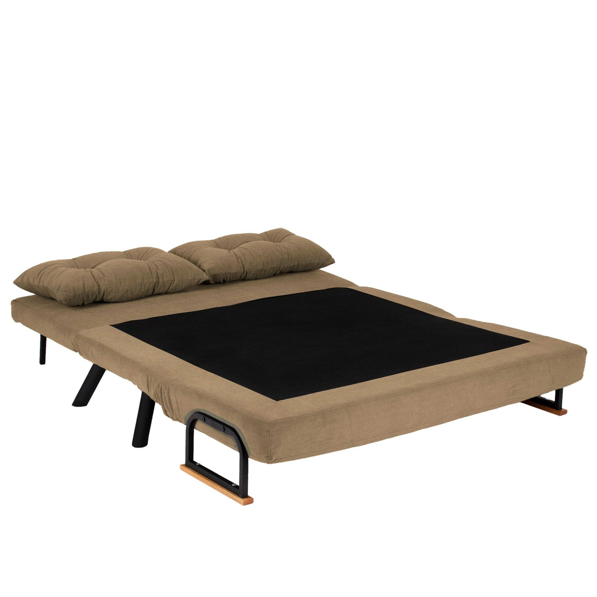 Sando 2 Bettsofa - Hellbraun in Hellbraun präsentiert im Onlineshop von KAQTU Design AG. Bettsofa ist von Atelier Del Sofa